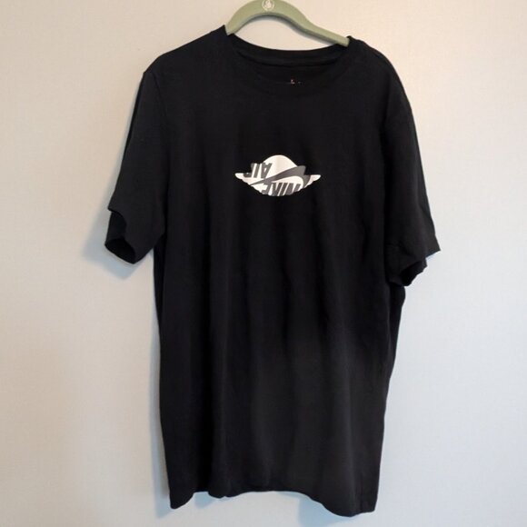 Jordan Other - Nike Air logo Black T-shirt Men's Size Large Short Sleeves